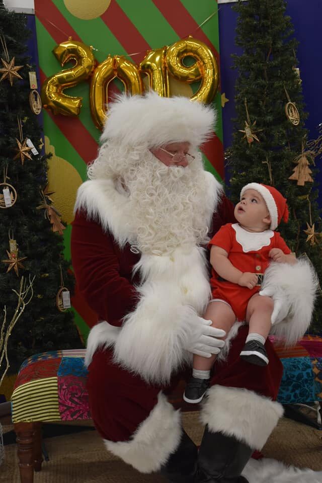 Baby's first Santa photo