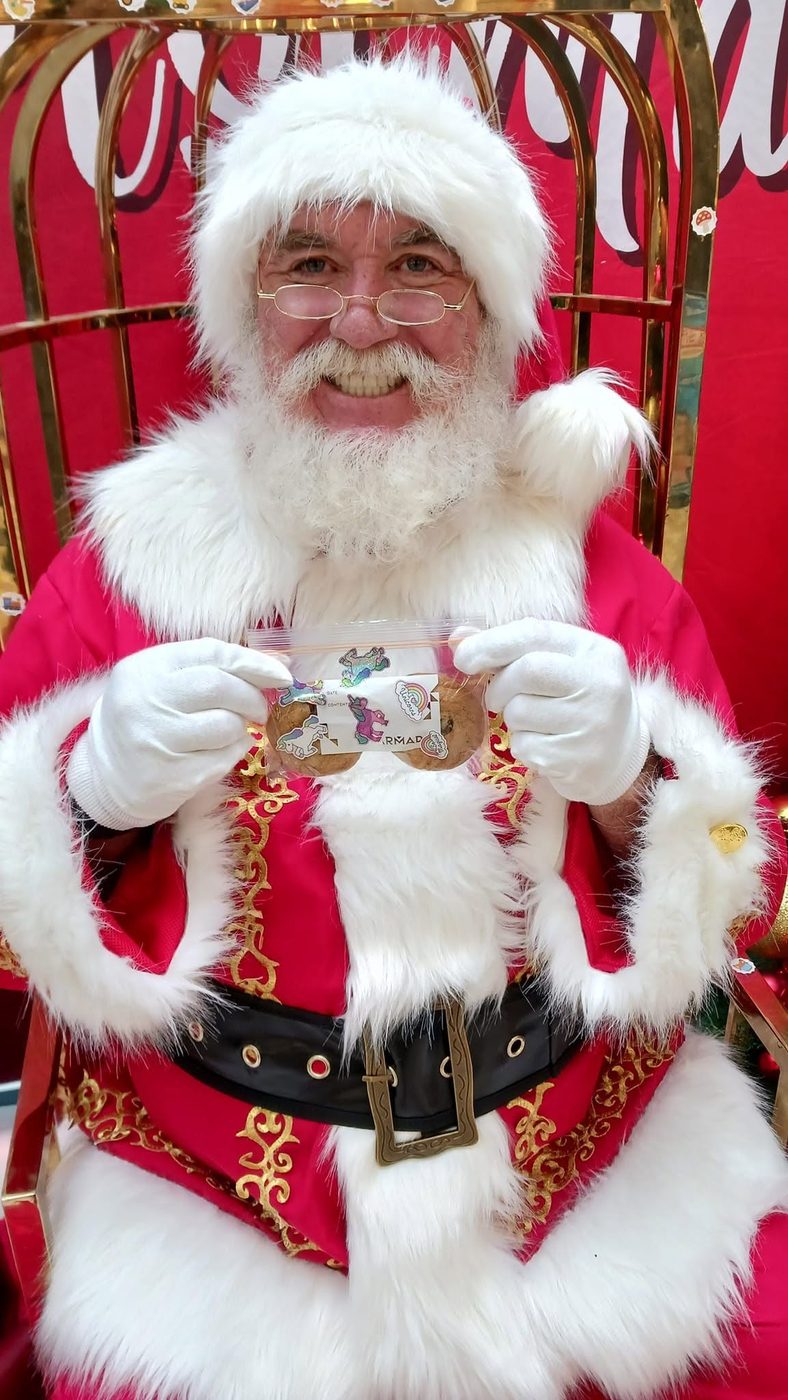 A jolly bearded Santa Claus portrait